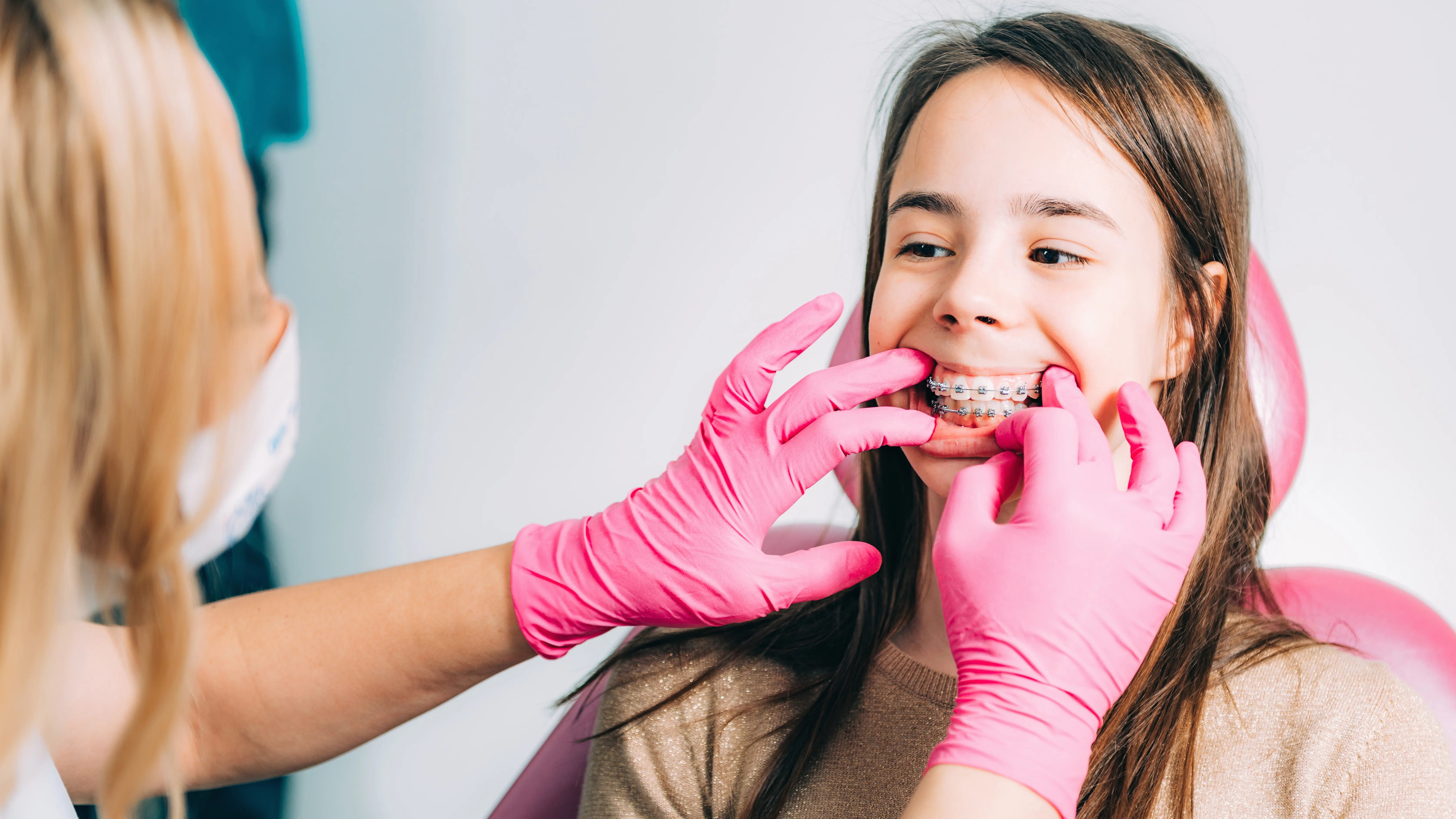 MDS Orthodontist with patient at Ravi's Dental Care Visakhapatnam