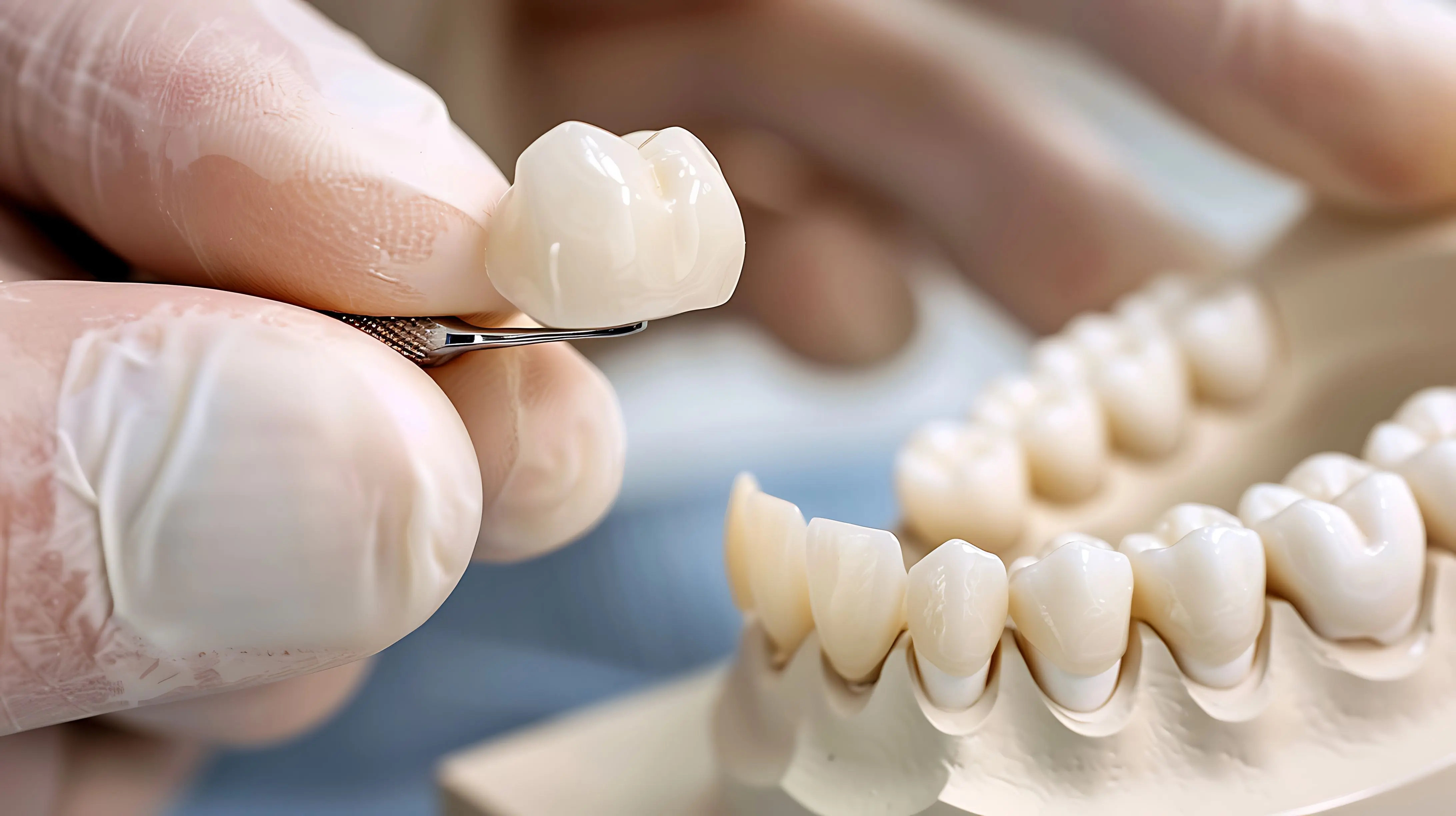 Dental crown smile restoration in Vizag — Ravi's Dental Care