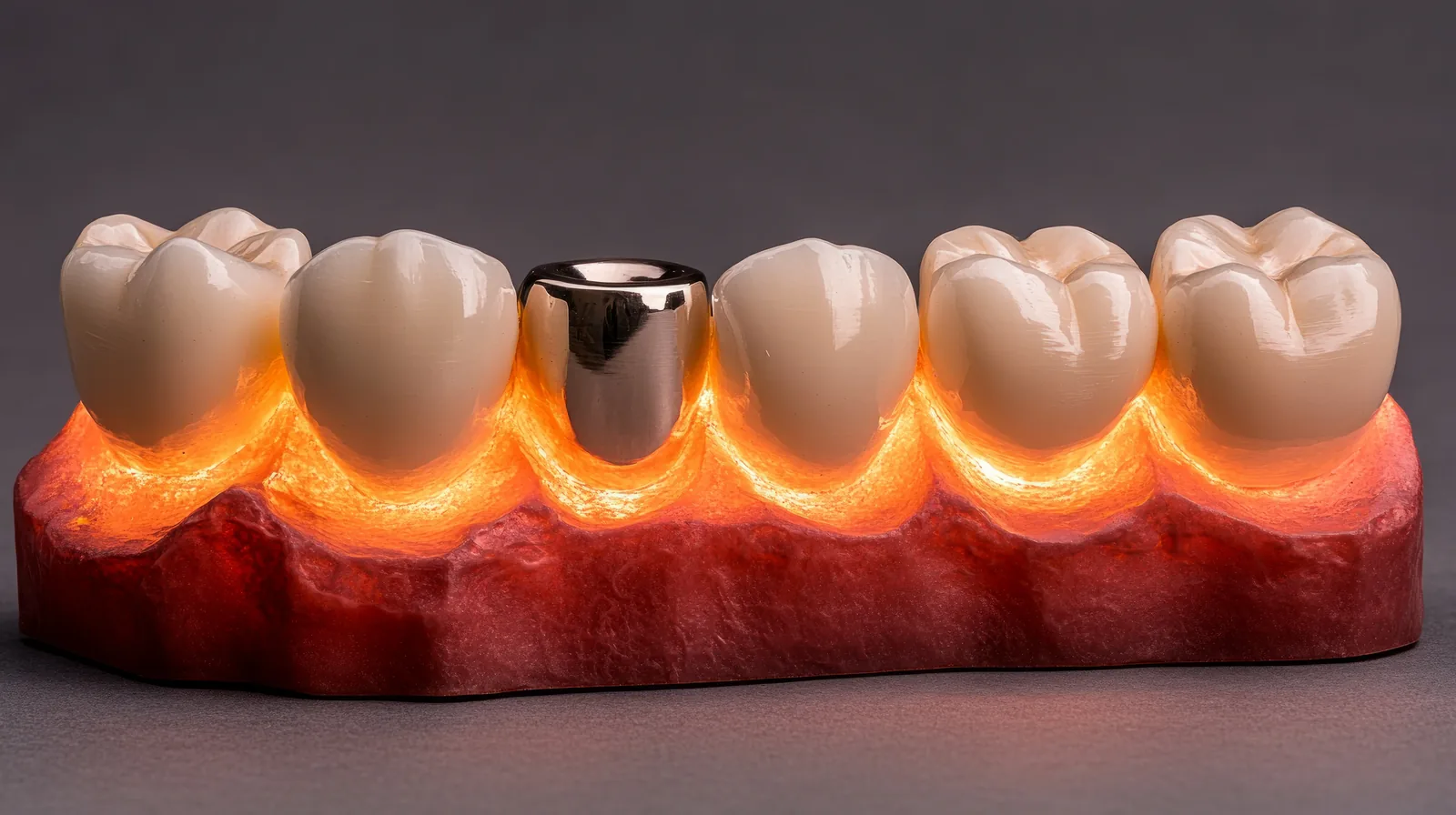 Zirconia crown restorations used in full mouth rehabilitation at Ravi's Dental Care Vizag