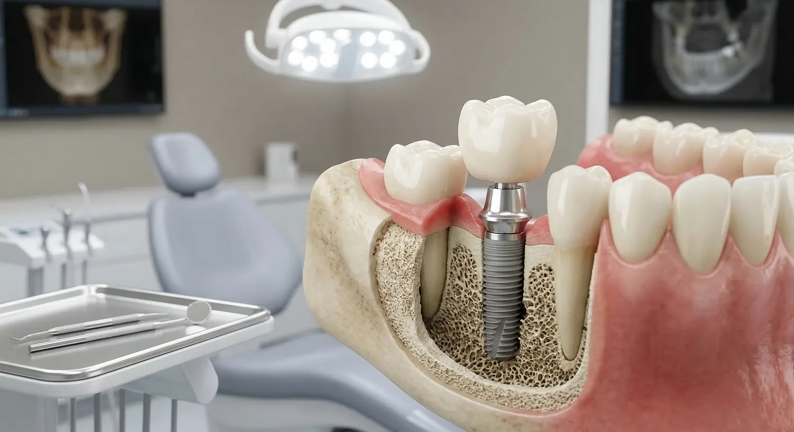 Implant-supported overdenture treatment in Vizag at Ravi's Dental Care