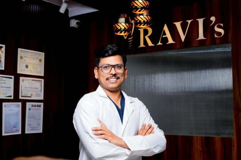 Dr. Ravi Kumar at Ravi's Dental Care & Implant Centre, MVP Colony, Visakhapatnam — specialist-led dental clinic
