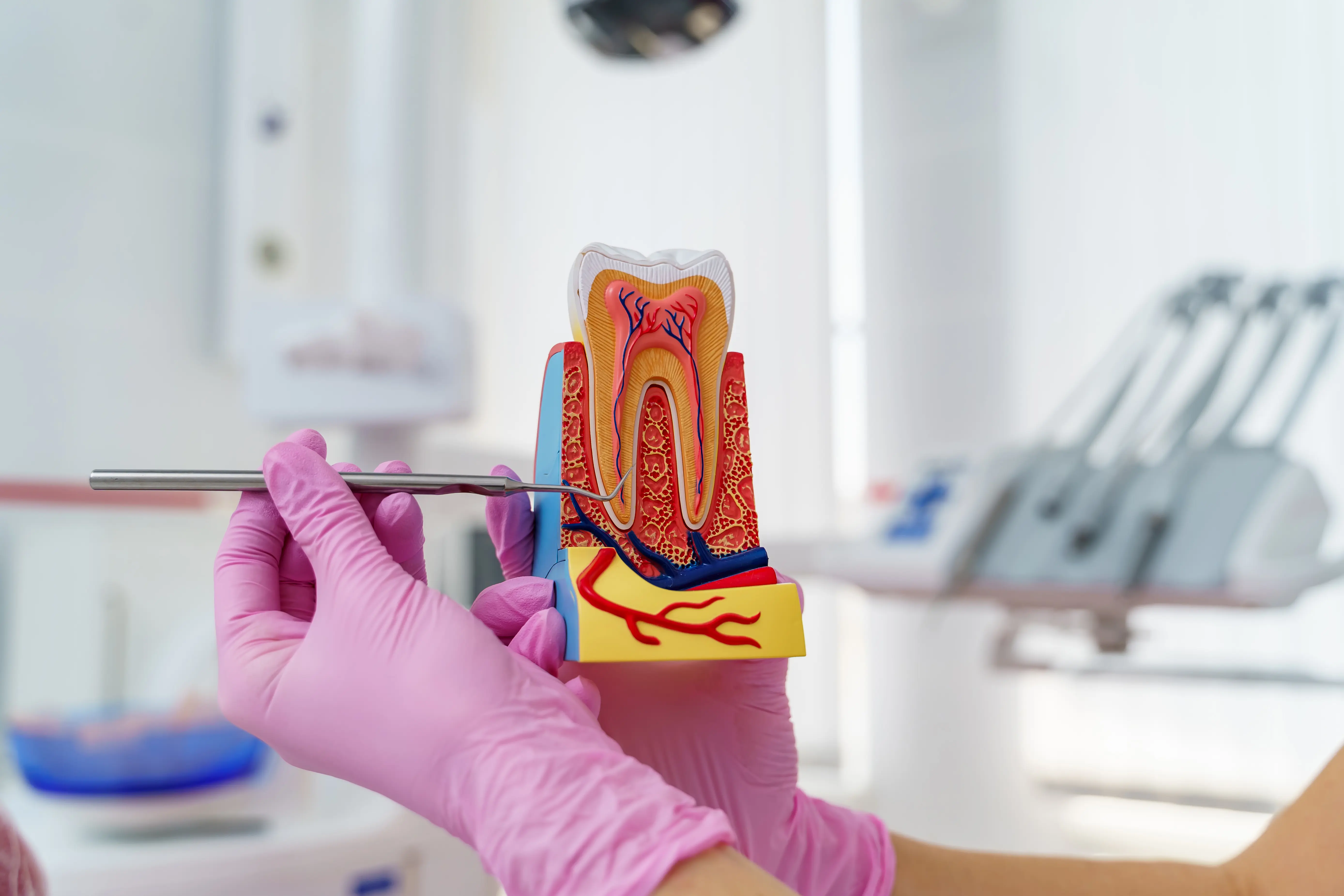 Painless root canal treatment by MDS Endodontist at Ravi's Dental Care, MVP Colony Vizag