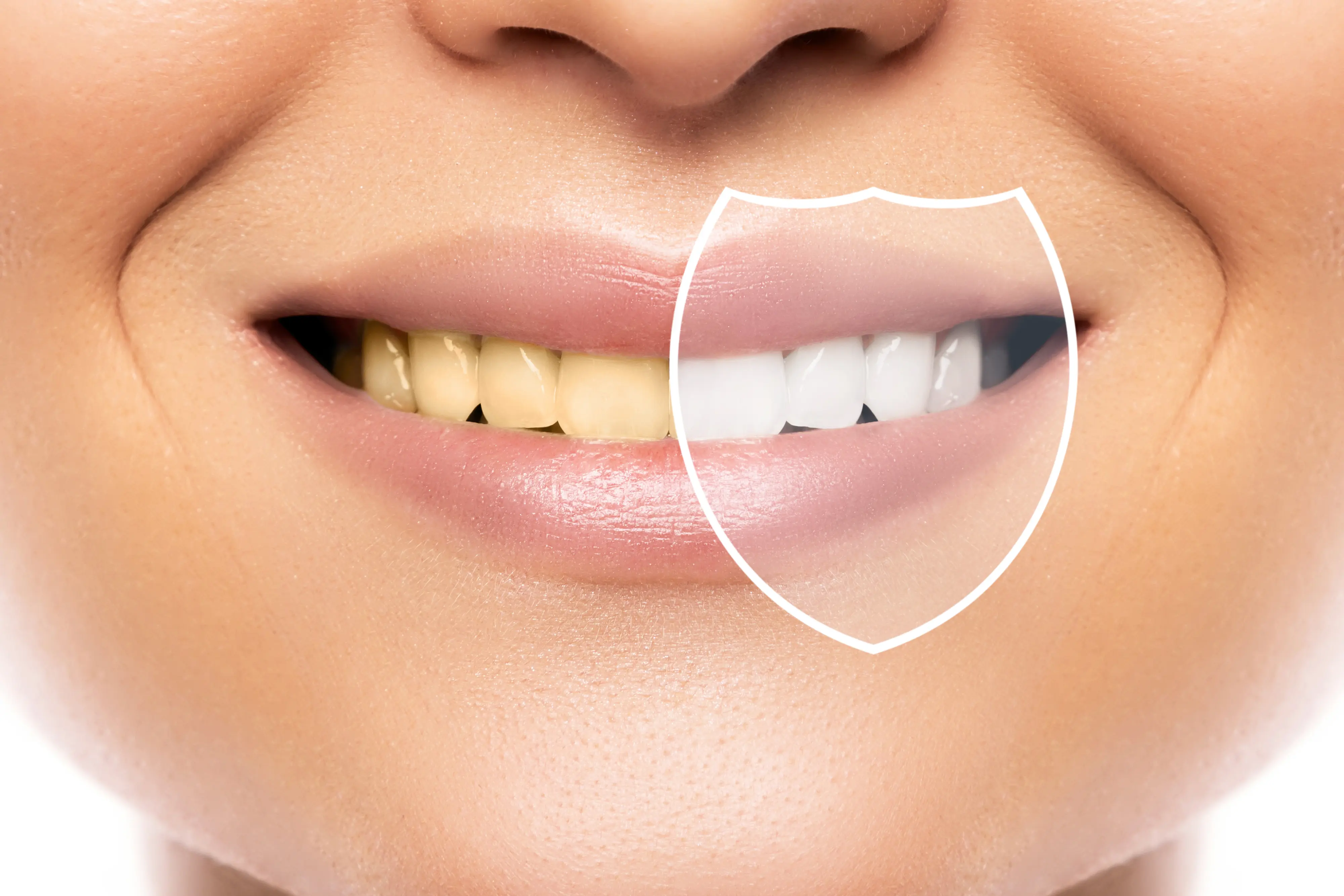 Professional teeth whitening in one visit at Ravi's Dental Care Vizag